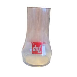 Vintage 7Up The Uncola - Upside Down Drinking Soda Glass 